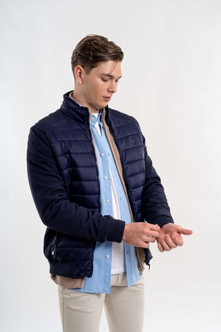 Chaqueta regular fit - Azul marino