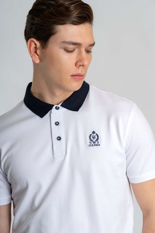 Polo regular fit - Blanco