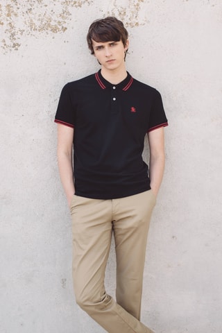 Polo regular fit - Negro