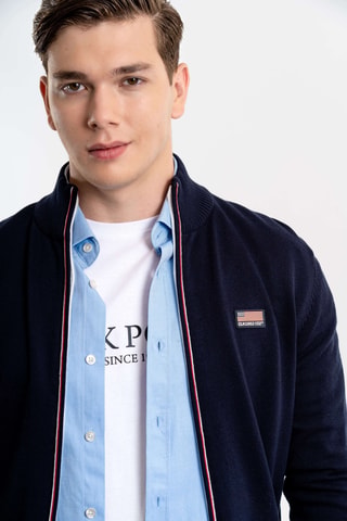 Cárdigan regular fit - Azul marino