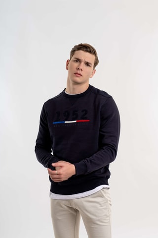 Sudadera regular fit - Azul marino