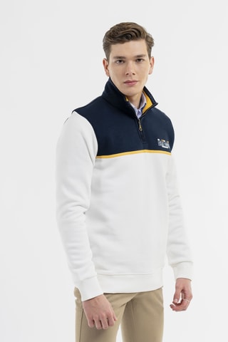 Sudadera regular fit - Blanco