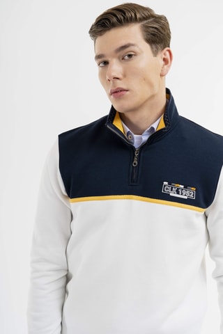 Sudadera regular fit - Blanco
