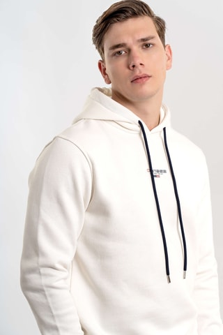 Sudadera regular fit con capucha - Beige