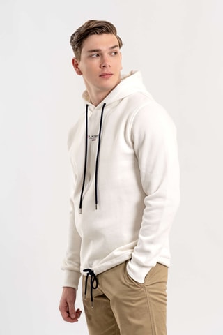Sudadera regular fit con capucha - Beige