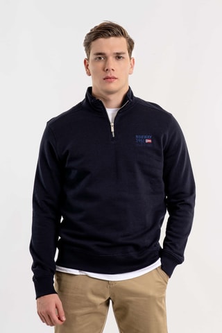 Sudadera regular fit - Azul marino