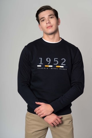 Sudadera regular fit - Azul marino