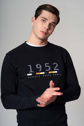 Sudadera regular fit - Azul marino