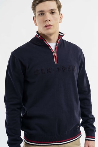 Sudadera regular fit - Azul marino