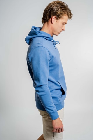 Sudadera regular fit con capucha - Azul