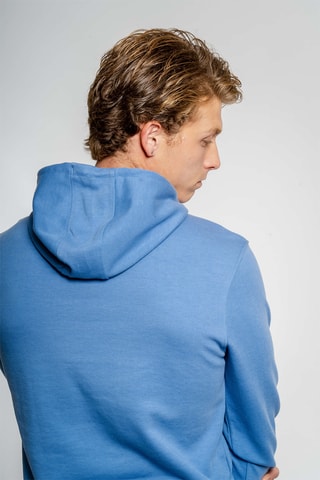 Sudadera regular fit con capucha - Azul