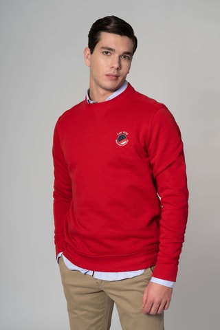 Sudadera regular fit - Rojo