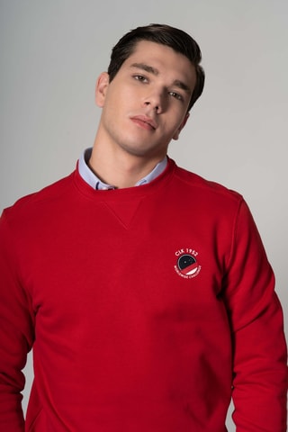 Sudadera regular fit - Rojo