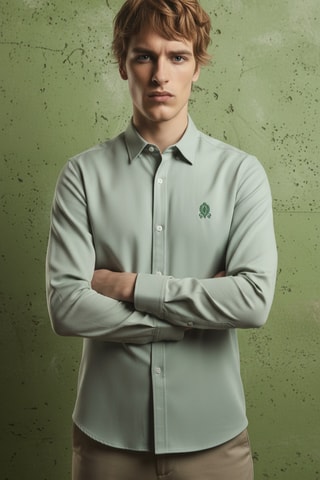 Camisa regular fit - Verde