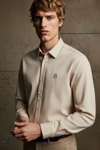 Camisa regular fit - Marrón