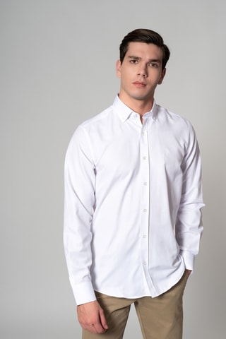 Camisa regular fit - Blanco