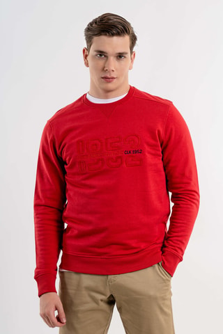 Sudadera regular fit - Rojo
