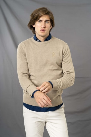 Jersey regular fit - Beige