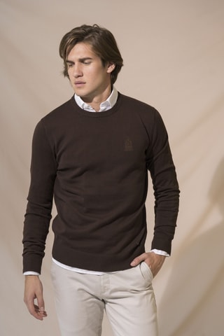 Jersey regular fit - Marrón