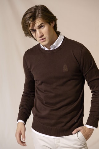 Jersey regular fit - Marrón