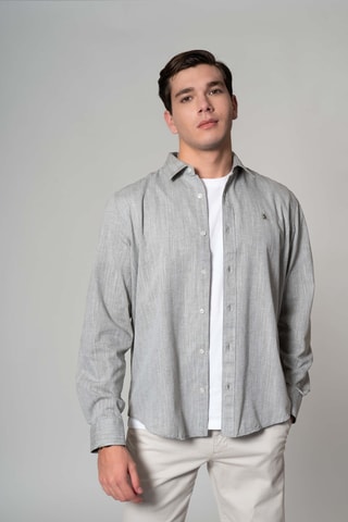 Camisa regular fit - Caqui