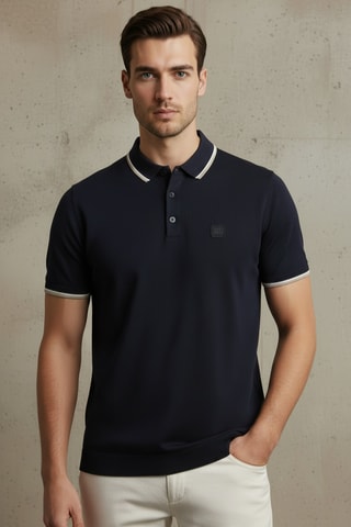 Polo regular fit - Azul marino