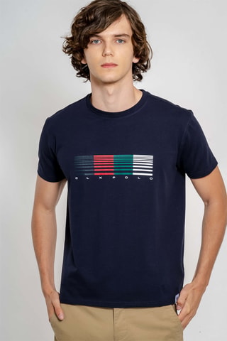Camiseta regular fit - Azul marino
