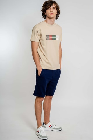 Camiseta regular fit - Beige