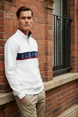 Sudadera regular fit - Beige