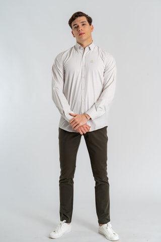 Camisa regular fit - Beige