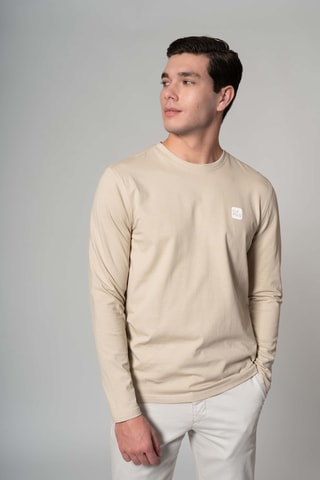 Camiseta regular fit - Beige