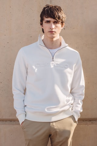 Sudadera regular fit - Beige