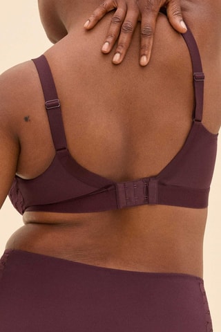 Soutien-gorge sans armatures June - Bordeaux