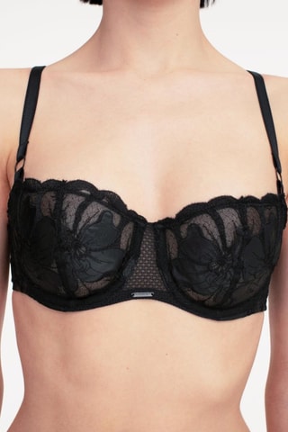 Soutien-gorge Fleurs Si - Noir - Chantelle