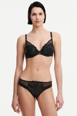 Soutien-gorge ampliforme Fleurs Si - Noir - Chantelle