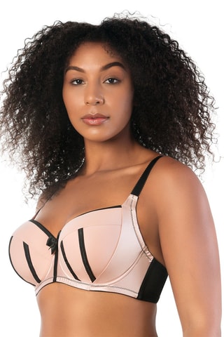 Soutien-gorge ampliforme Charlotte - Rose et noir - Parfait