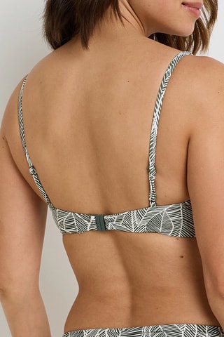 Haut de maillot coques Naja - Vert et blanc