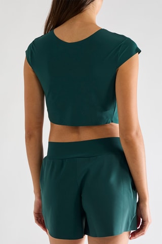 Crop top noué de plage Tako - Bambou