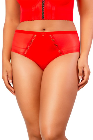 Slip Hoge Taille Shea Rood