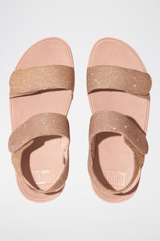 Sandales compensées Lulu - Doré rose