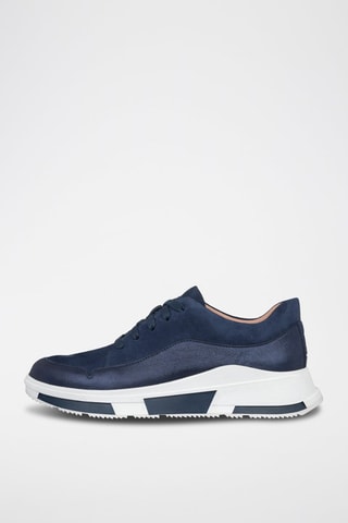 Baskets en cuir Freya - Bleu marine