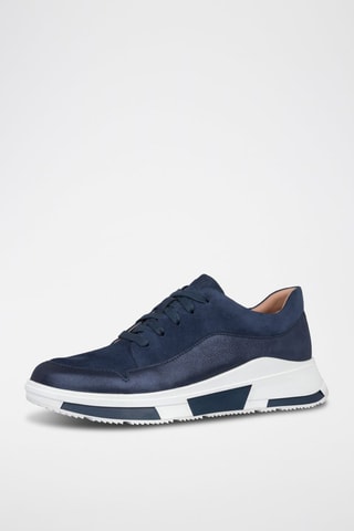 Baskets en cuir Freya - Bleu marine