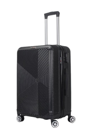 Valigia grande Luton (L) - 75 cm - Nero e argentato