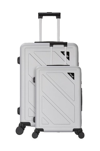 Bagaglio a mano e valigia grande Down (S/L) - 55/75 cm - Nero e grigio