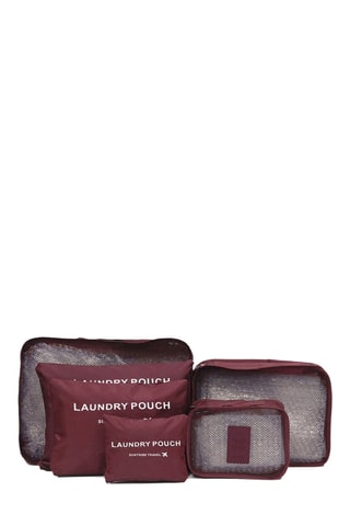 6 organizer Line  - Rosso