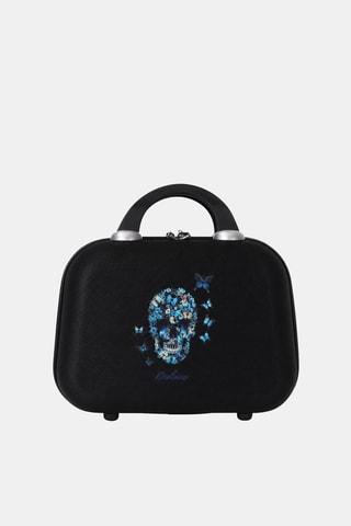 Beauty-case Serenity - 29 cm - Argentato, blu, nero e rosa