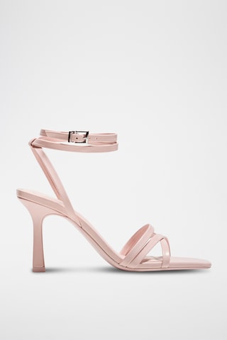 Sandales à talons - Rose poudré