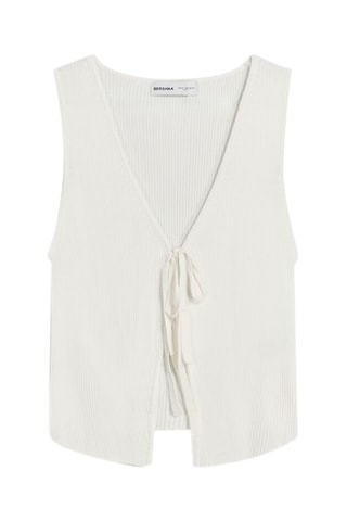 Gilet sans manches - Ecru