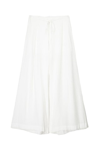 Pantalon taille haute - Blanc
