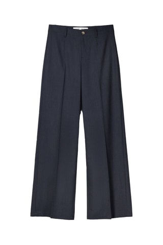 Pantalon wide legs - Bleu marine